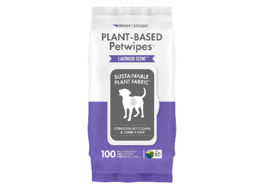Petkin Plant Based Wipes Lavender 100pk