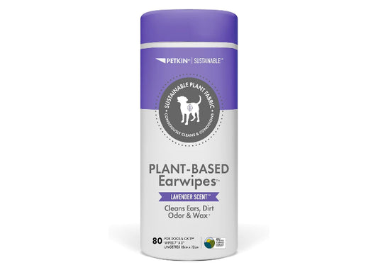 Petkin Plant Based Ear Wipes Lavender 80pk